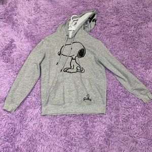 Peanuts Ladies Snoopy Fashion Hoodie Ladies Classic Snoopy Fleece Sweatshirt